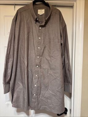 Oak + Hill Button-Up Long Sleeve Shirt — Chicory Coffee